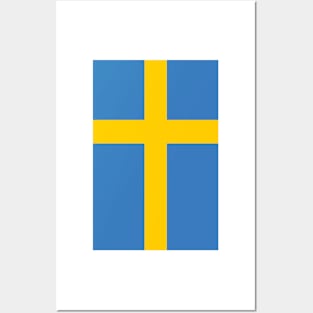 Sweden flag Posters and Art